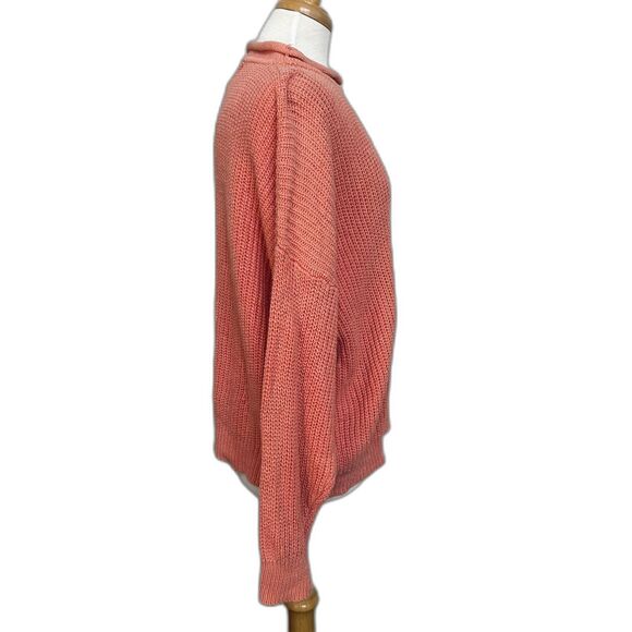 Vintage Forenza Rolled Neck Coral Chunky Cable Knit Sweater - Women S - Picture 2 of 5